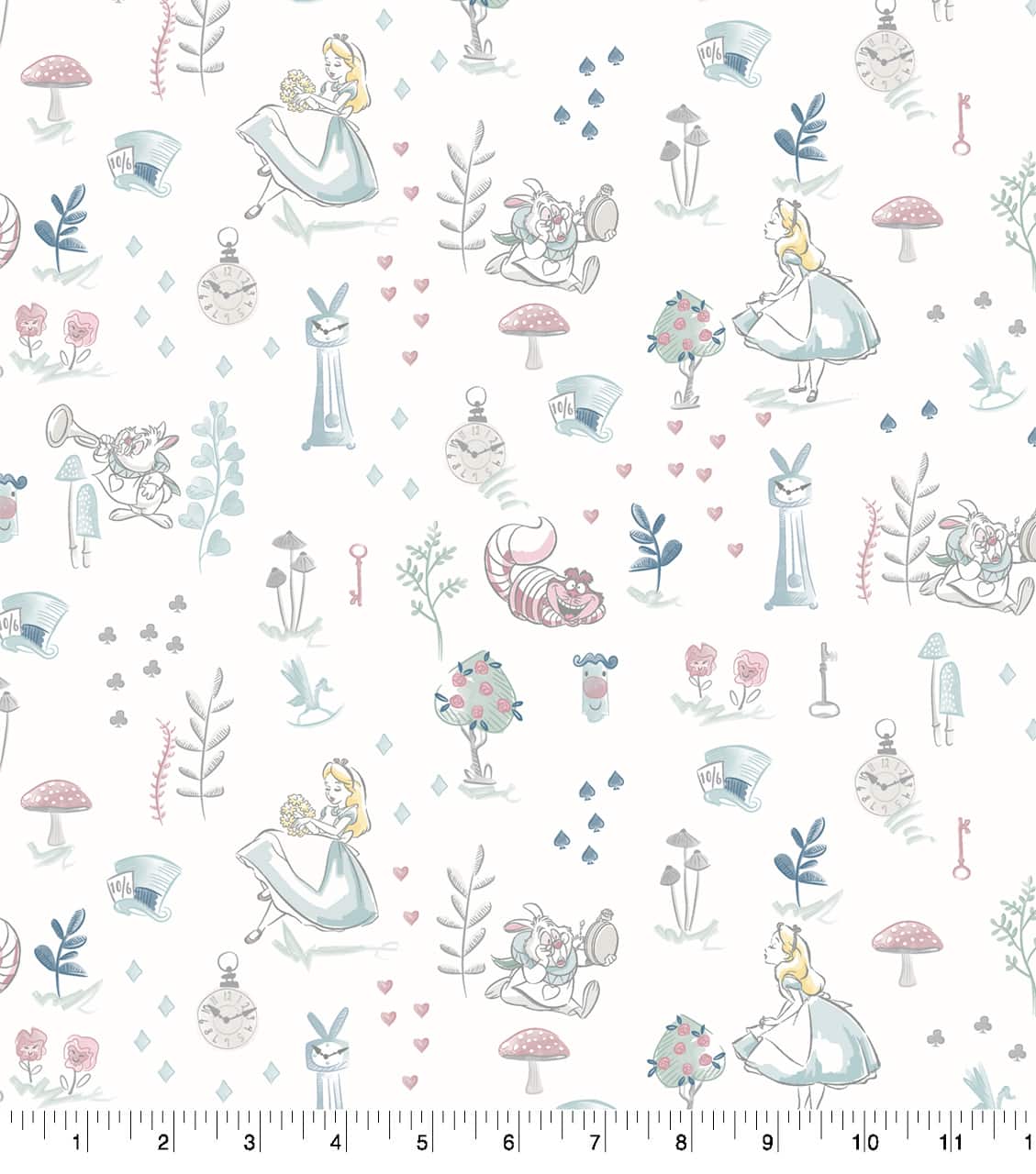 Disney&#xAE; Alice in Wonderland Cast of Characters Cotton Fabric